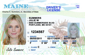 ME commercial driver's license