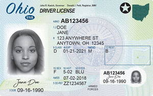 ohio driving license test arabic