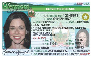 VT DMV driver's license