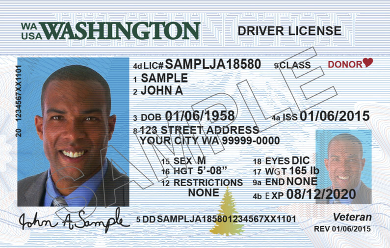 Washington State Driver S License Eye Chart