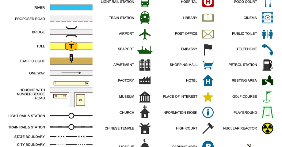 road-map-legend-symbols-images-and-photos-finder