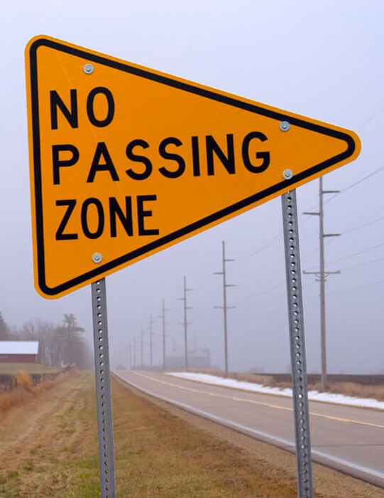 No Passing Zone Sign: What Does it Mean?
