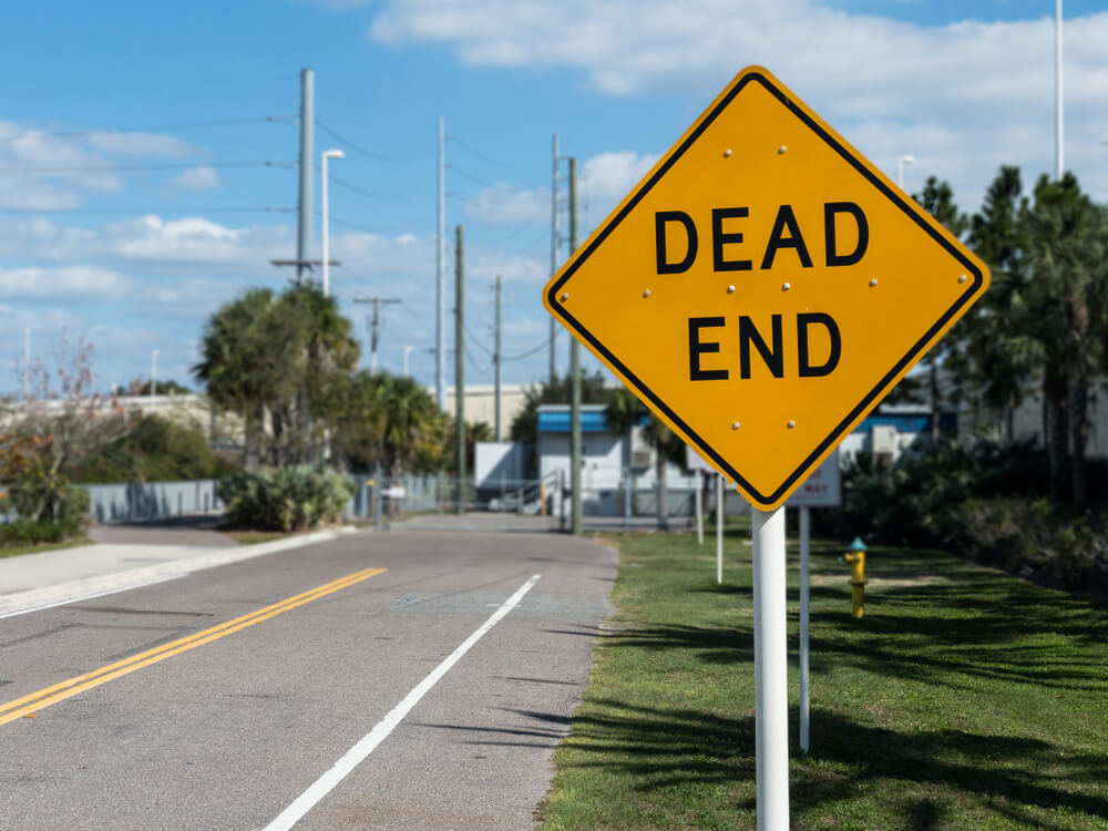 dead end sign uk